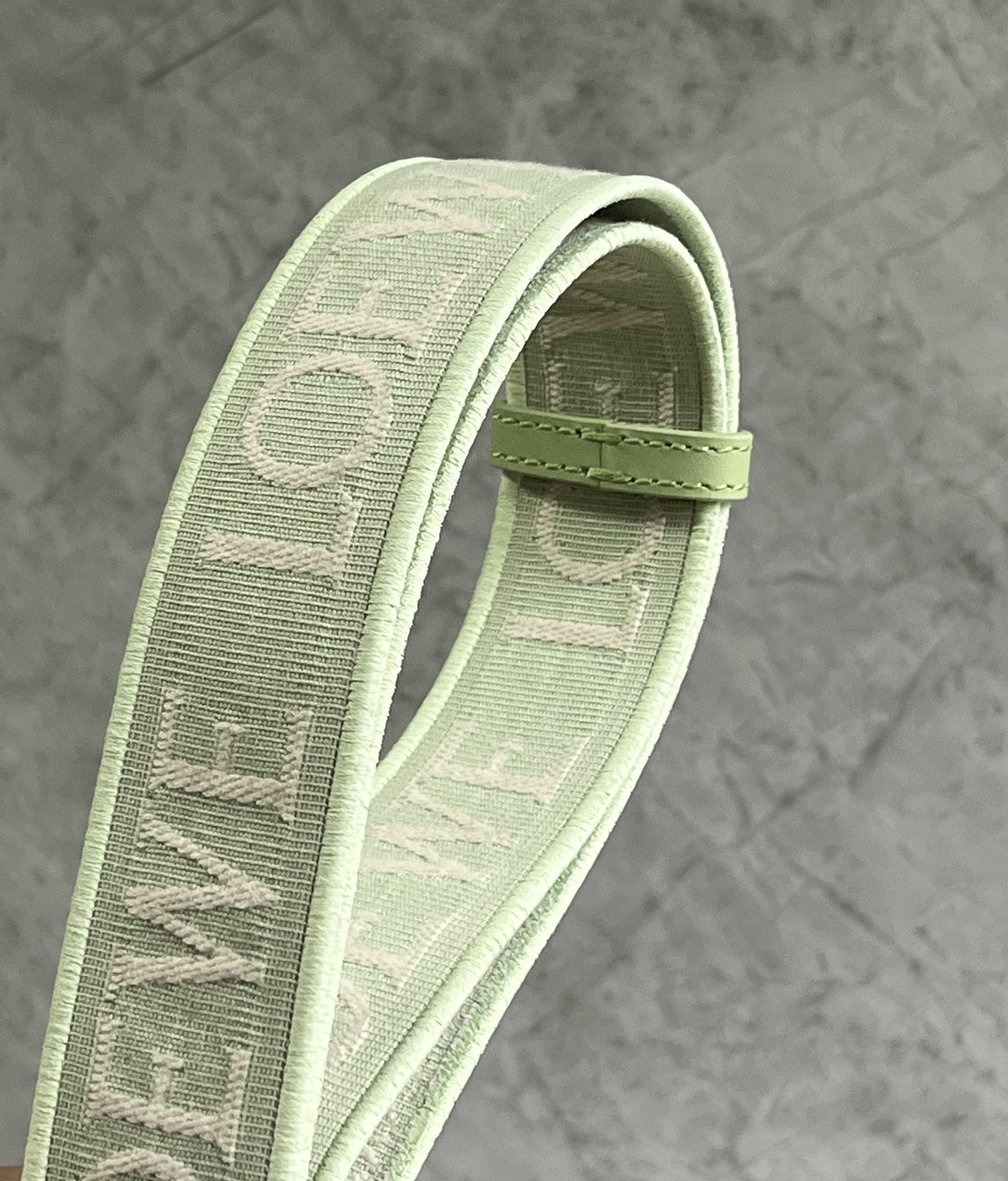 Loewe Mini Gate Dual Bag in Soft Calfskin and Jacquard Green